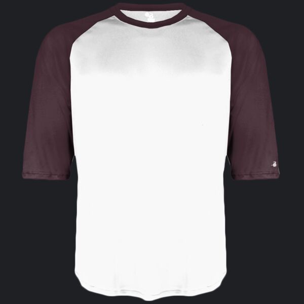 Men's B-Core Three-Quarter Sleeve Baseball T-Shirt Thumbnail