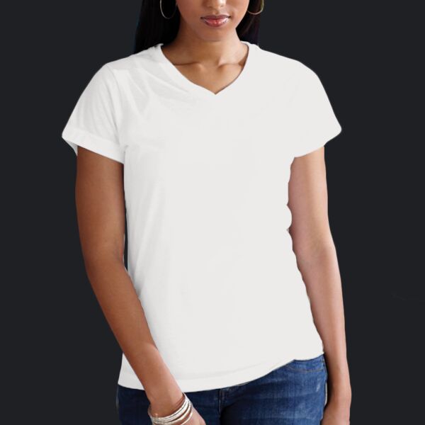 Women's Polyester Sublimation V-Neck Tee Thumbnail