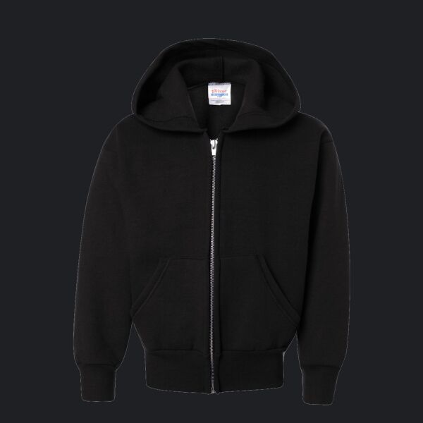 Youth EcoSmart® Full-Zip Hooded Sweatshirt Thumbnail