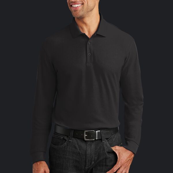 Long Sleeve Core Classic Pique Polo Thumbnail