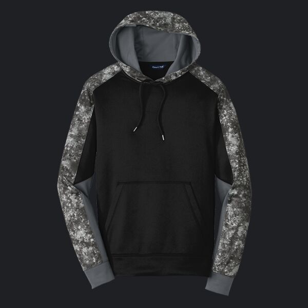 Sport Wick ® Mineral Freeze Fleece Colorblock Hooded Pullover Thumbnail