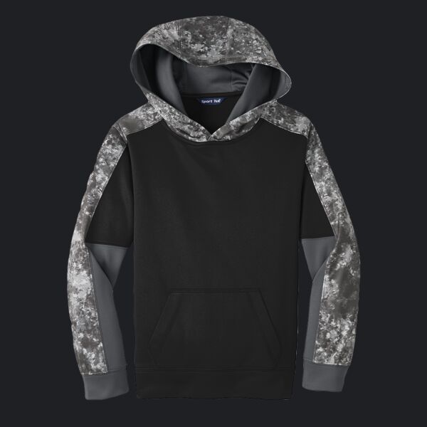 Youth Sport Wick ® Mineral Freeze Fleece Colorblock Hooded Pullover Thumbnail