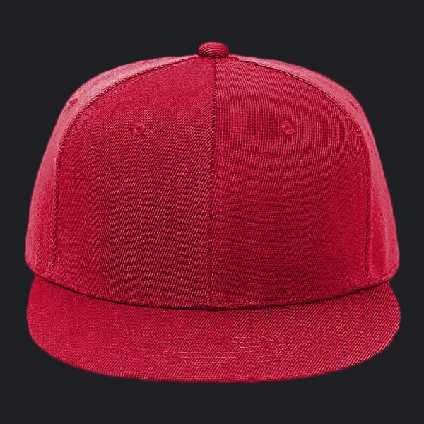 OTTO CAP "OTTO FIT" 6 Panel Mid Profile Flat Visor Baseball Cap Thumbnail