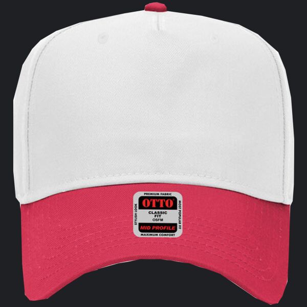 OTTO CAP 5 Panel Mid Profile Baseball Cap Thumbnail