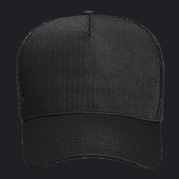 OTTO CAP 5 Panel Mid Profile Mesh Back Trucker Hat Thumbnail