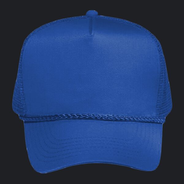 OTTO CAP 5 Panel Mid Profile Mesh Back Trucker Hat Thumbnail