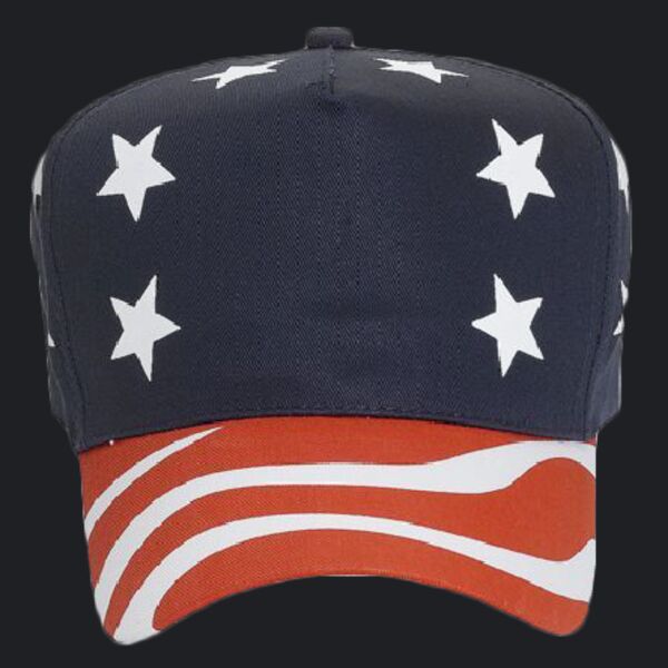 OTTO CAP 5 Panel Mid Profile Baseball Cap Thumbnail