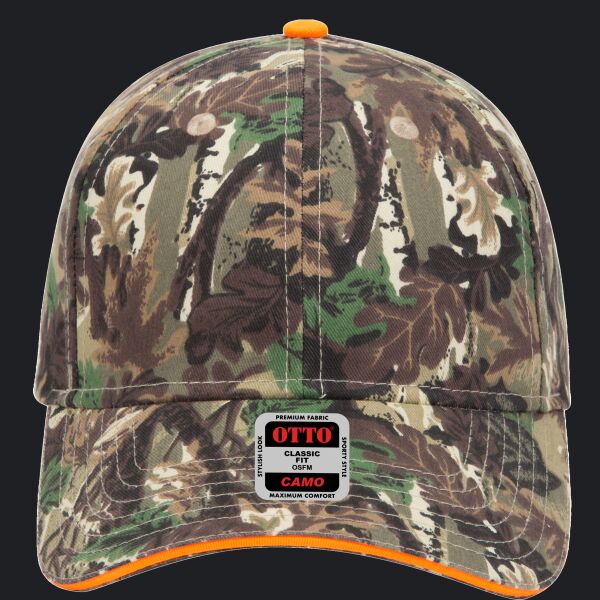 OTTO CAP Camouflage 6 Panel Low Profile Baseball Cap Thumbnail