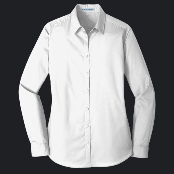 Women's Long Sleeve Carefree Poplin Shirt Thumbnail