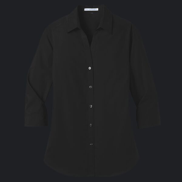 Women's 3/4 Sleeve Carefree Poplin Shirt Thumbnail