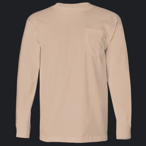 Adult USA Made Heavyweight Long-Sleeve Pocket T-Shirt Thumbnail