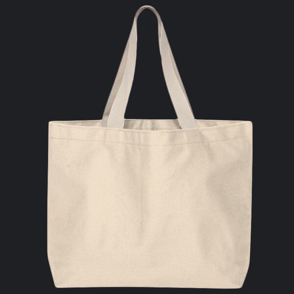 USA Made Cotton Canvas Jumbo Tote Bag Thumbnail