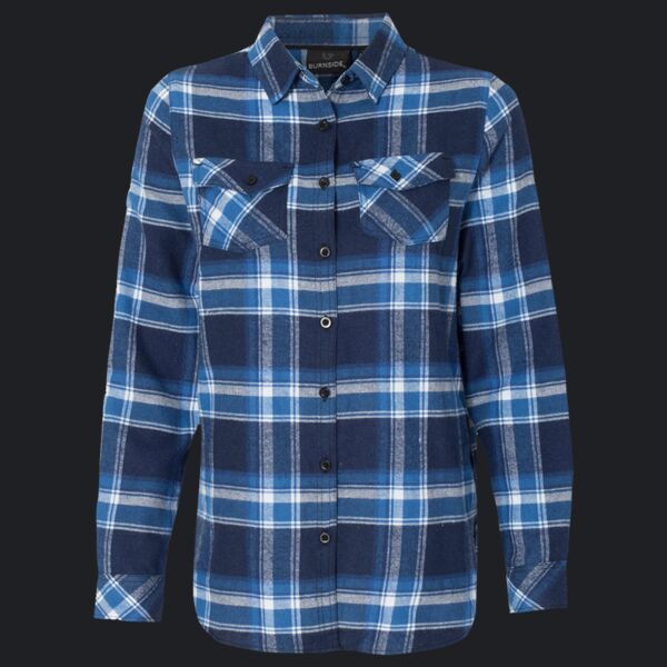 Ladies' Plaid Boyfriend Flannel Shirt Thumbnail