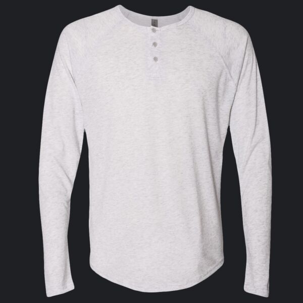 Men's Triblend Henley T-Shirt Thumbnail