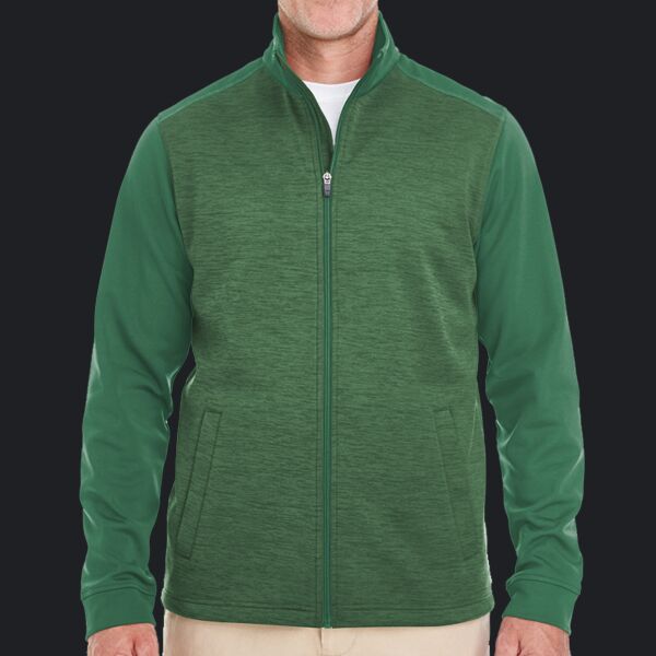 Men's Newbury Colorblock Mélange Fleece Full-Zip Thumbnail