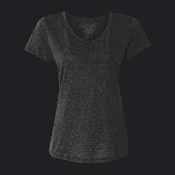 Ladies' Perfect-T Triblend V-Neck T-shirt Thumbnail
