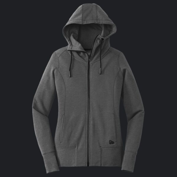 Women's Tri Blend Fleece Full Zip Hoodie Thumbnail