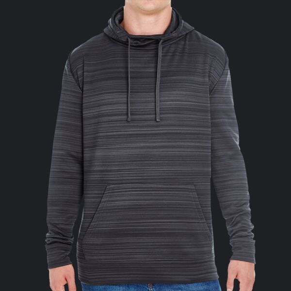 Adult Odyssey Striped Poly Fleece Pullover Hood Thumbnail