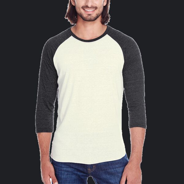 Unisex Triblend Three-Quarter Sleeve Raglan Thumbnail