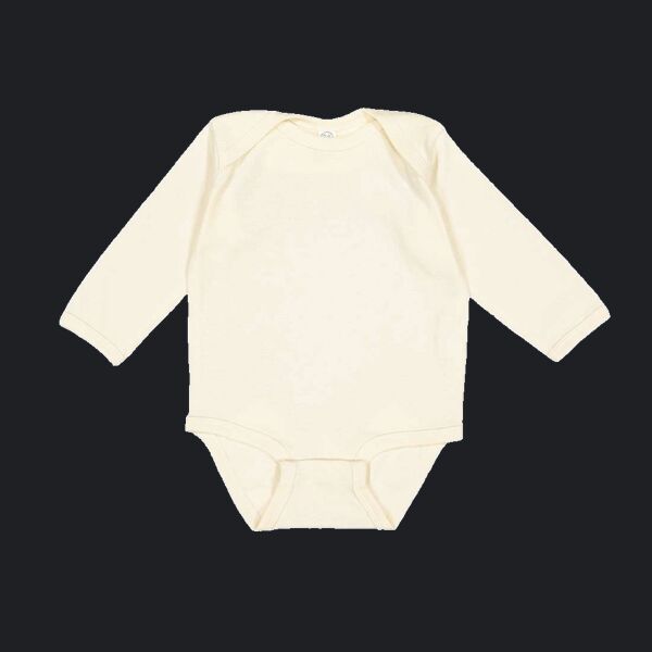 Infant Long Sleeve Baby Rib Bodysuit Thumbnail