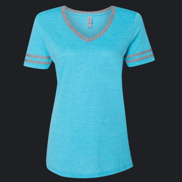 Women's Varsity Triblend V-Neck T-Shirt Thumbnail