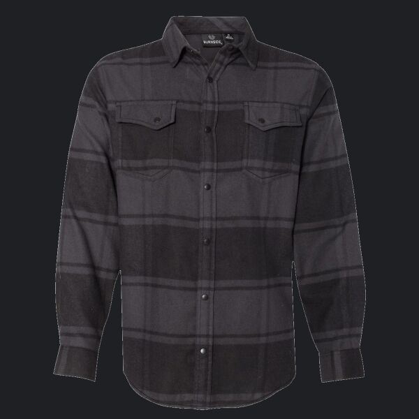Men's Snap Front Plaid Flannel Shirt Thumbnail
