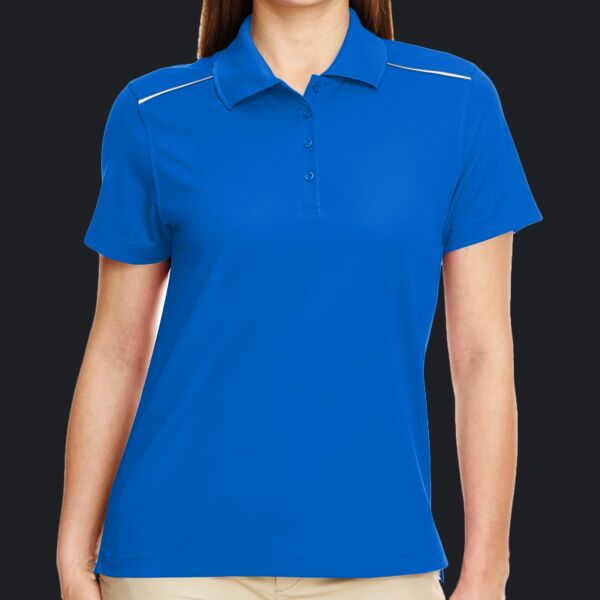 Ladies' Radiant Performance Piqué Polo with Reflective Piping Thumbnail
