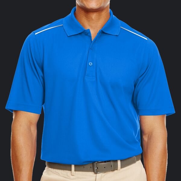 Men's Radiant Performance Piqué Polo with Reflective Piping Thumbnail