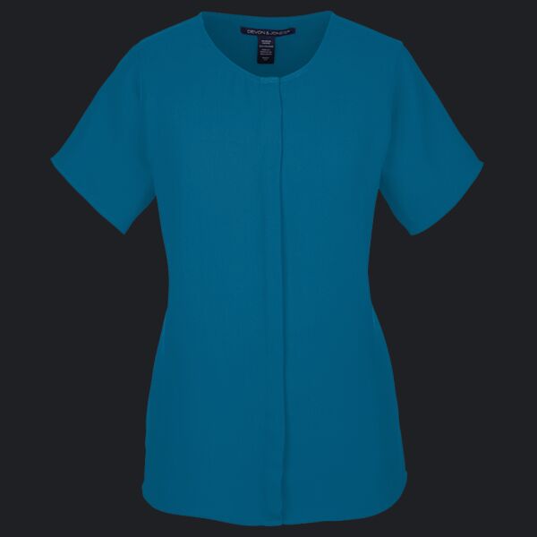Ladies' Perfect Fit™  Short-Sleeve Crepe Blouse Thumbnail