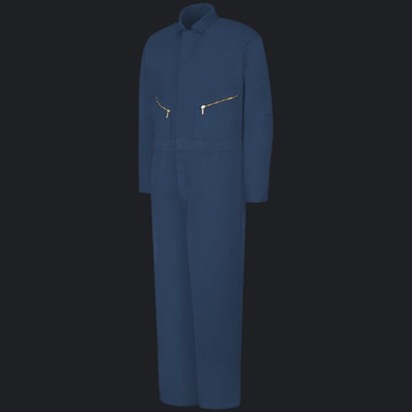 Men's Extended Sizes Zip-Front Cotton Coverall Thumbnail