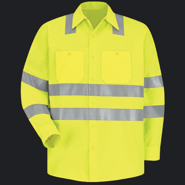 Men's Tall High Visibility Work Shirt Thumbnail