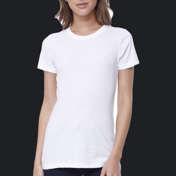 Ladies' Cotton Crew Neck T-shirt Thumbnail