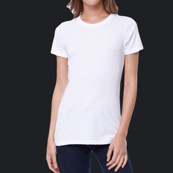 Ladies' CVC Crew Neck T-shirt Thumbnail