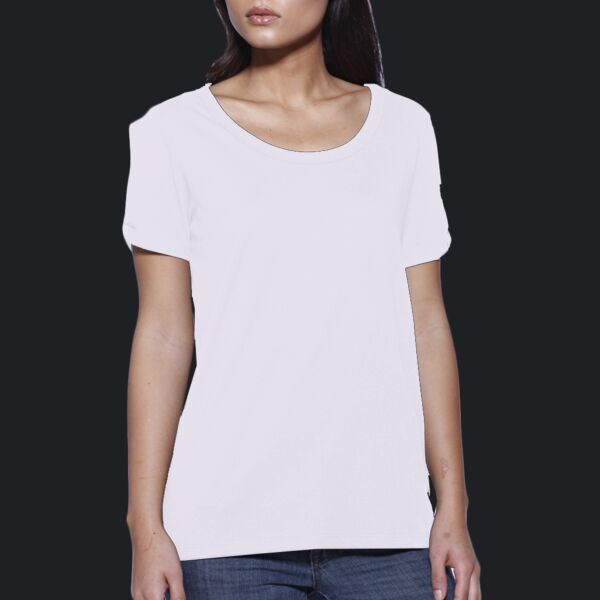 Ladies' CVC Twist Sleeve Top Thumbnail