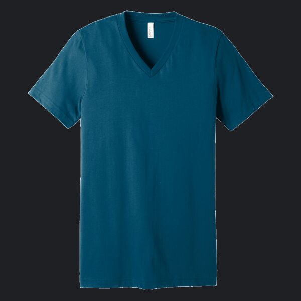 Unisex Jersey Short Sleeve V Neck Tee Thumbnail