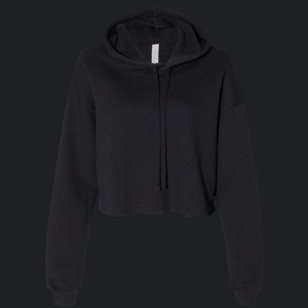 Women's Crop Fleece Hoodie Sweatshirt Thumbnail