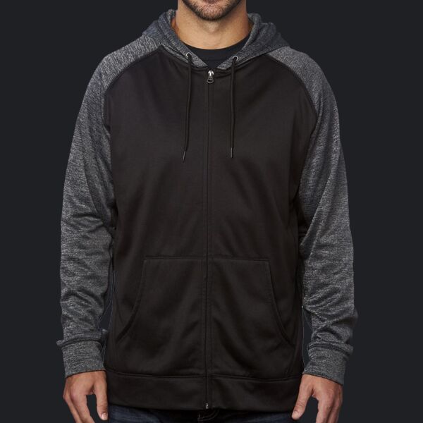 Men's Performance Raglan Full-Zip Sweatshirt Thumbnail