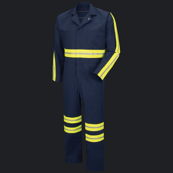 Men's Enhanced Visibility Action Back Coverall Thumbnail