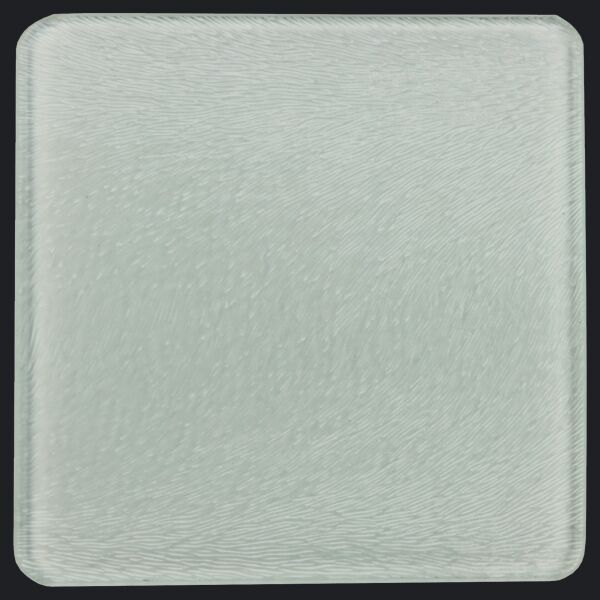 Square DyeTrans Glass Coaster, with White Sublimation Backing, 3.93" x 3.93" x .16". Tempered Textu Thumbnail