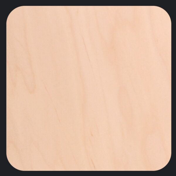 Square Natural Wood Photo Magnet Thumbnail