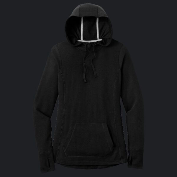 Women's PosiCharge ® Tri Blend Wicking Fleece Hooded Pullover Thumbnail