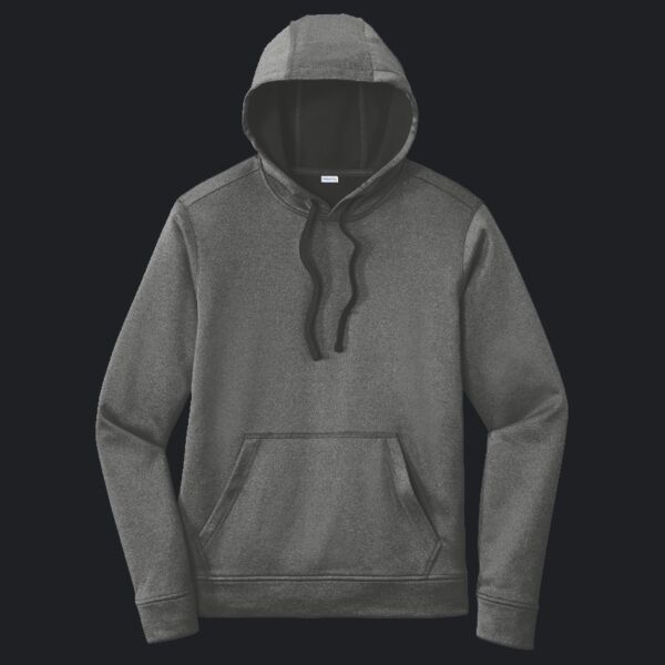 PosiCharge ® Sport Wick ® Heather Fleece Hooded Pullover Thumbnail