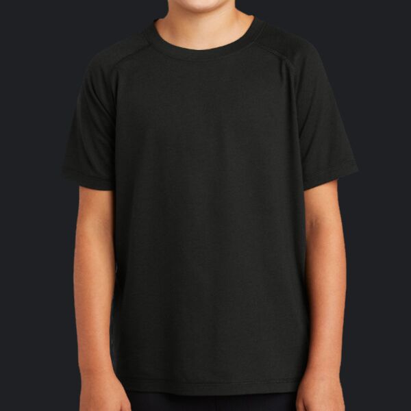 Youth PosiCharge ® Tri Blend Wicking Raglan Tee Thumbnail