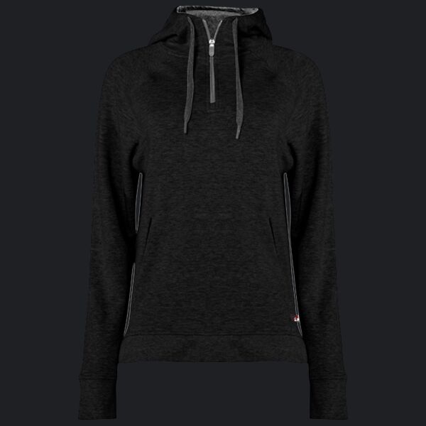 Women's FitFlex French Terry Quarter-Zip Hooded Pullover Thumbnail