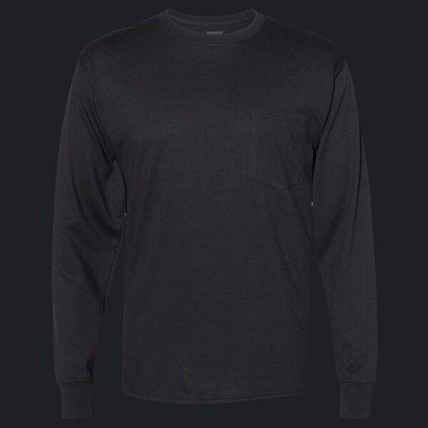 Unisex Workwear Long Sleeve Pocket T-Shirt Thumbnail