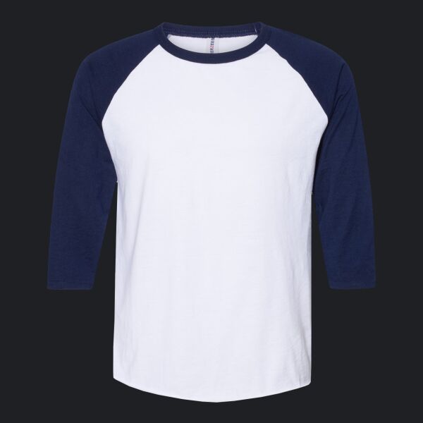 Premium Blend Ringspun Three-Quarter Sleeve Raglan Baseball T-Shirt Thumbnail