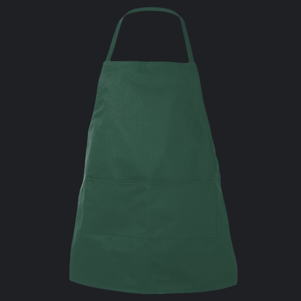 Caroline AL2B Butcher Style Cotton Twill Apron Forest Thumbnail
