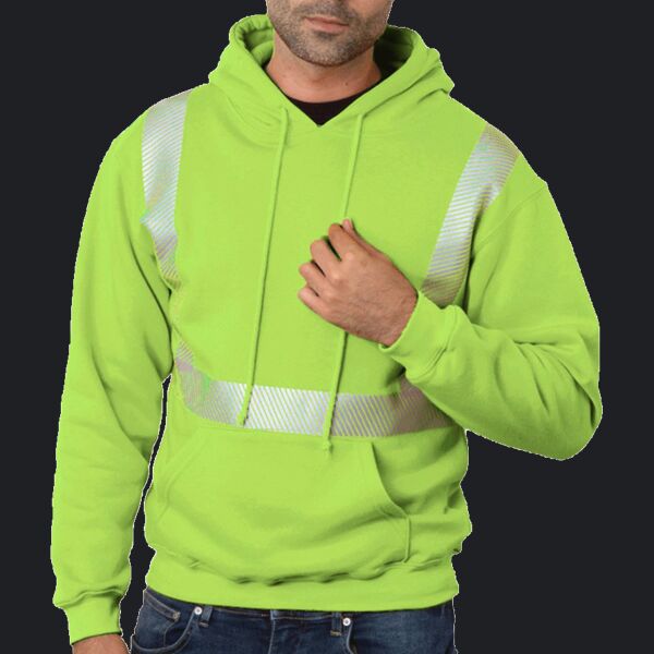 Unisex USA-Made High Visibility Hooded Sweatshirt Thumbnail