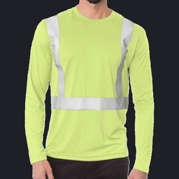 Men's USA-Made Hi-Visibility Long Sleeve Performance T-Shirt Thumbnail