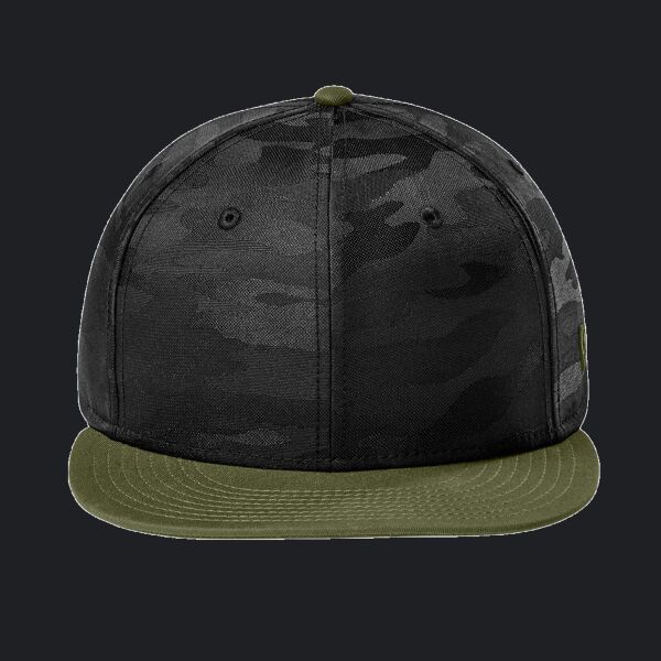Camo Flat Bill Snapback Cap Thumbnail